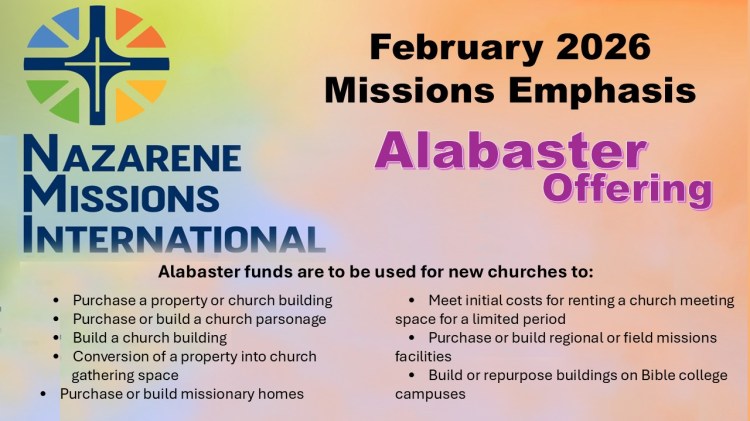 Indian Lake Ohio Church of the Nazarene (Lakeside Hope) Missions International Offering for February 2026